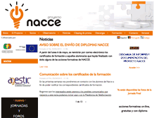 Tablet Screenshot of nacce.es